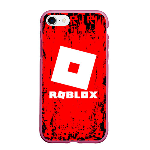 Чехол iPhone 7/8 матовый ROBLOX / 3D-Малиновый – фото 1