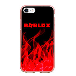 Чехол iPhone 7/8 матовый ROBLOX, цвет: 3D-светло-розовый