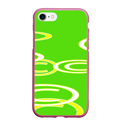 Чехол iPhone 7/8 матовый Текстура, цвет: 3D-малиновый