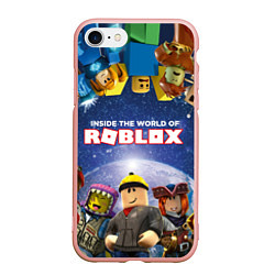 Чехол iPhone 7/8 матовый ROBLOX, цвет: 3D-светло-розовый