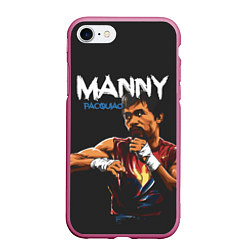 Чехол iPhone 7/8 матовый Manny, цвет: 3D-малиновый