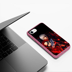 Чехол iPhone 7/8 матовый DEVIL MAY CRY DMC, цвет: 3D-малиновый — фото 2