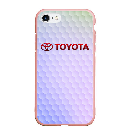 Чехол iPhone 7/8 матовый TOYOTA / 3D-Светло-розовый – фото 1