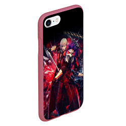 Чехол iPhone 7/8 матовый DEVIL MAY CRY DMC, цвет: 3D-малиновый — фото 2