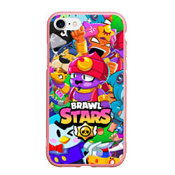 Чехол iPhone 7/8 матовый BRAWL STARS GENE