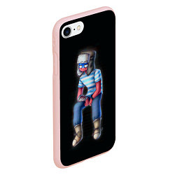 Чехол iPhone 7/8 матовый CountryHumans - Россия, цвет: 3D-светло-розовый — фото 2