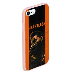 Чехол iPhone 7/8 матовый HEARTLESS, цвет: 3D-светло-розовый — фото 2