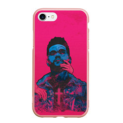 Чехол iPhone 7/8 матовый The Weekend, цвет: 3D-светло-розовый