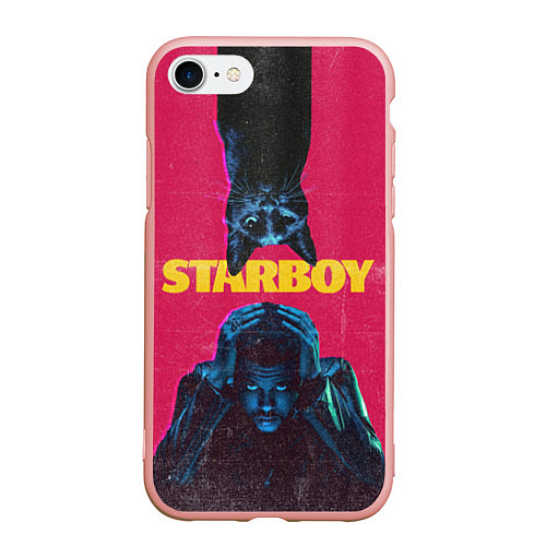 Чехол iPhone 7/8 матовый STARBOY / 3D-Светло-розовый – фото 1