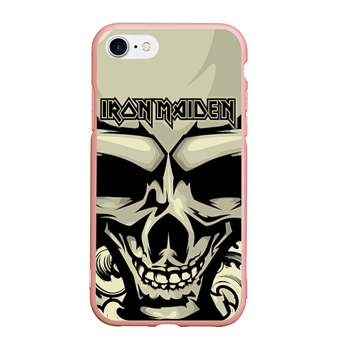 Чехол iPhone 7/8 матовый Iron Maiden / 3D-Светло-розовый – фото 1