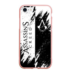 Чехол iPhone 7/8 матовый ASSASSIN'S CREED, цвет: 3D-светло-розовый