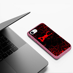 Чехол iPhone 7/8 матовый DEVIL MAY CRY, цвет: 3D-малиновый — фото 2
