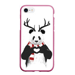 Чехол iPhone 7/8 матовый Рогатый панда