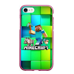 Чехол iPhone 7/8 матовый MINECRAFT