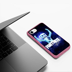 Чехол iPhone 7/8 матовый Marshmello, цвет: 3D-малиновый — фото 2