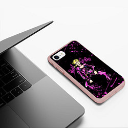 Чехол iPhone 7/8 матовый JOJOS BIZARRE ADVENTURE, цвет: 3D-светло-розовый — фото 2