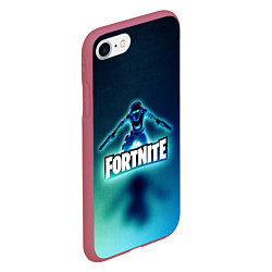 Чехол iPhone 7/8 матовый Fortnite, цвет: 3D-малиновый — фото 2