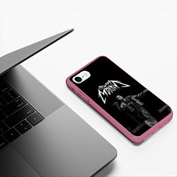 Чехол iPhone 7/8 матовый ПОШЛАЯ МОЛЛИ, цвет: 3D-малиновый — фото 2