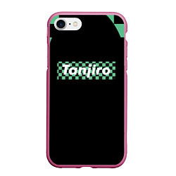 Чехол iPhone 7/8 матовый TANJIRO, цвет: 3D-малиновый