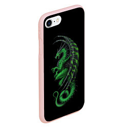 Чехол iPhone 7/8 матовый Green Dragon, цвет: 3D-светло-розовый — фото 2