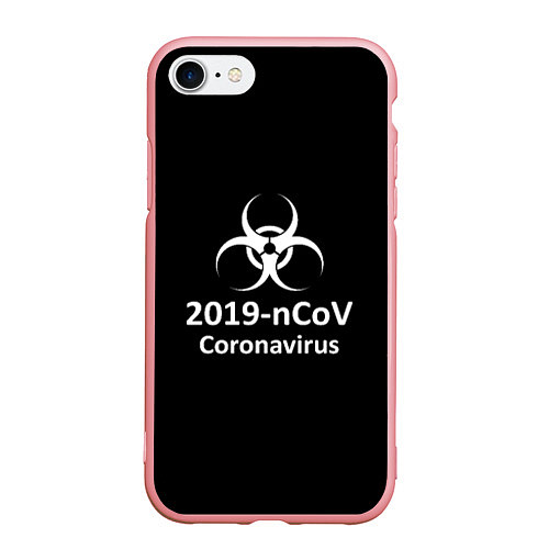 Чехол iPhone 7/8 матовый NCoV-2019: Coronavirus / 3D-Баблгам – фото 1