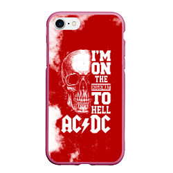 Чехол iPhone 7/8 матовый I'm on the highway to hell ACDC