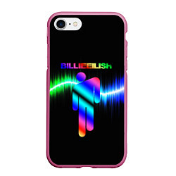 Чехол iPhone 7/8 матовый BILLIE ELLISH, цвет: 3D-малиновый