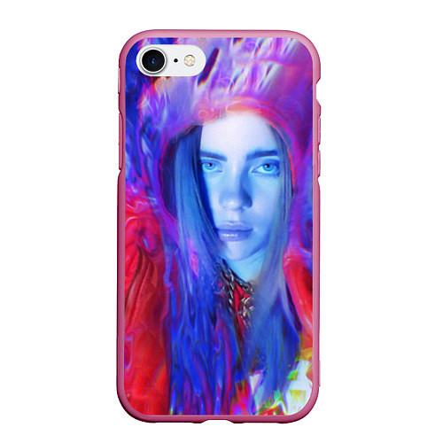 Чехол iPhone 7/8 матовый Billie Paint Colors / 3D-Малиновый – фото 1