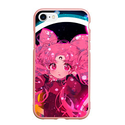 Чехол iPhone 7/8 матовый ДОЧЬ ЛУНЫ, цвет: 3D-светло-розовый
