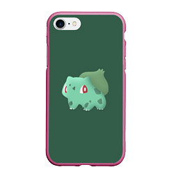 Чехол iPhone 7/8 матовый Pokemon Bulbasaur