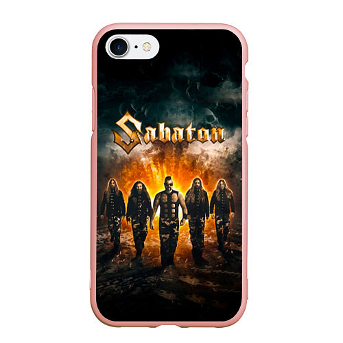 Чехол iPhone 7/8 матовый Sabaton / 3D-Светло-розовый – фото 1