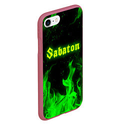 Чехол iPhone 7/8 матовый SABATON, цвет: 3D-малиновый — фото 2