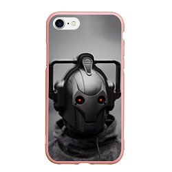 Чехол iPhone 7/8 матовый CYBERMAN, цвет: 3D-светло-розовый