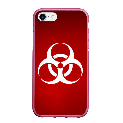 Чехол iPhone 7/8 матовый Plague Inc / 3D-Малиновый – фото 1