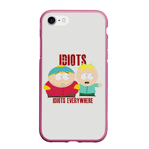 Чехол iPhone 7/8 матовый South Park / 3D-Малиновый – фото 1