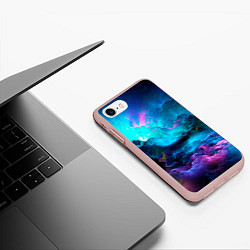 Чехол iPhone 7/8 матовый Fantasy, цвет: 3D-светло-розовый — фото 2