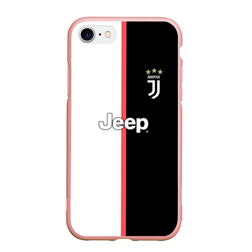 Чехол iPhone 7/8 матовый Форма Ronaldo / 3D-Светло-розовый – фото 1