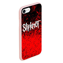 Чехол iPhone 7/8 матовый SLIPKNOT, цвет: 3D-светло-розовый — фото 2