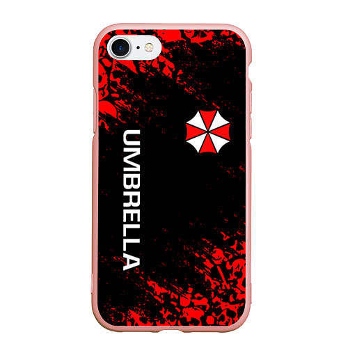 Чехол iPhone 7/8 матовый UMBRELLA CORP / 3D-Светло-розовый – фото 1