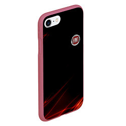 Чехол iPhone 7/8 матовый FIAT, цвет: 3D-малиновый — фото 2