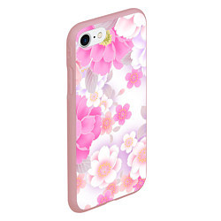 Чехол iPhone 7/8 матовый Цветы, цвет: 3D-баблгам — фото 2