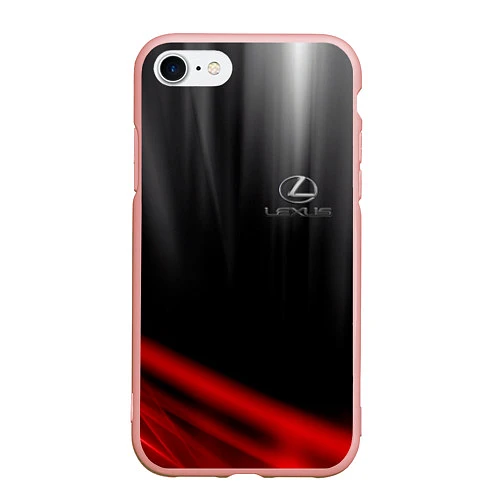 Чехол iPhone 7/8 матовый LEXUS / 3D-Светло-розовый – фото 1