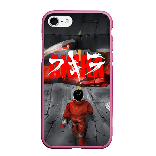 Чехол iPhone 7/8 матовый AKIRA / 3D-Малиновый – фото 1