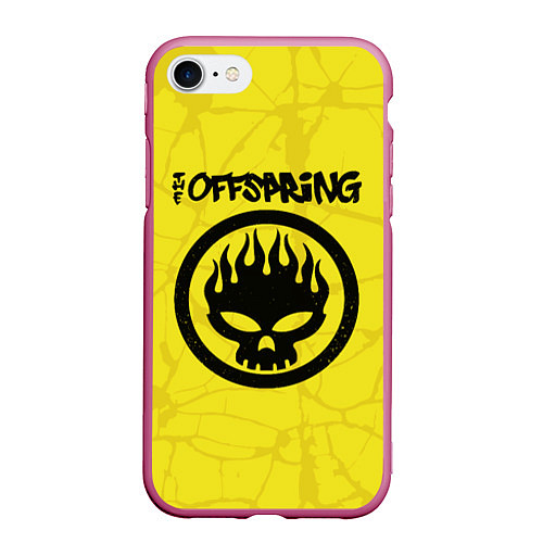 Чехол iPhone 7/8 матовый The Offspring / 3D-Малиновый – фото 1