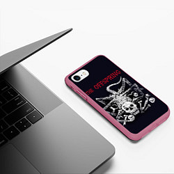 Чехол iPhone 7/8 матовый Offspring, цвет: 3D-малиновый — фото 2