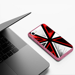 Чехол iPhone 7/8 матовый UMBRELLA CORP, цвет: 3D-малиновый — фото 2