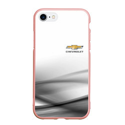 Чехол iPhone 7/8 матовый CHEVROLET, цвет: 3D-светло-розовый