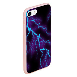 Чехол iPhone 7/8 матовый МОЛНИЯ, цвет: 3D-светло-розовый — фото 2