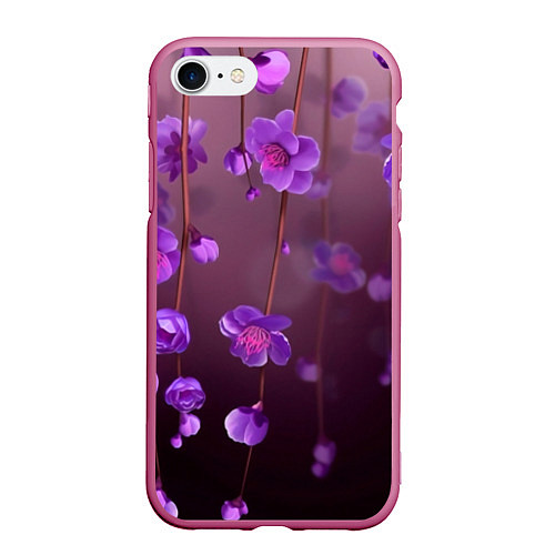Чехол iPhone 7/8 матовый Весна 2020 / 3D-Малиновый – фото 1