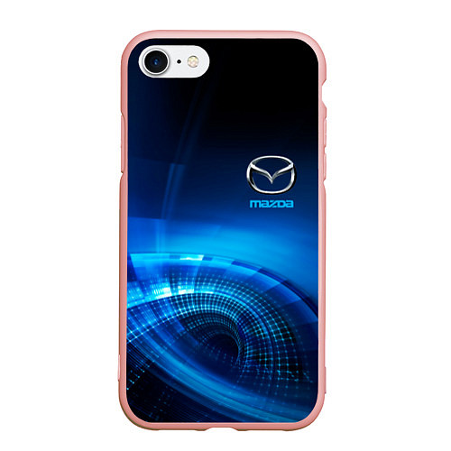 Чехол iPhone 7/8 матовый MAZDA / 3D-Светло-розовый – фото 1